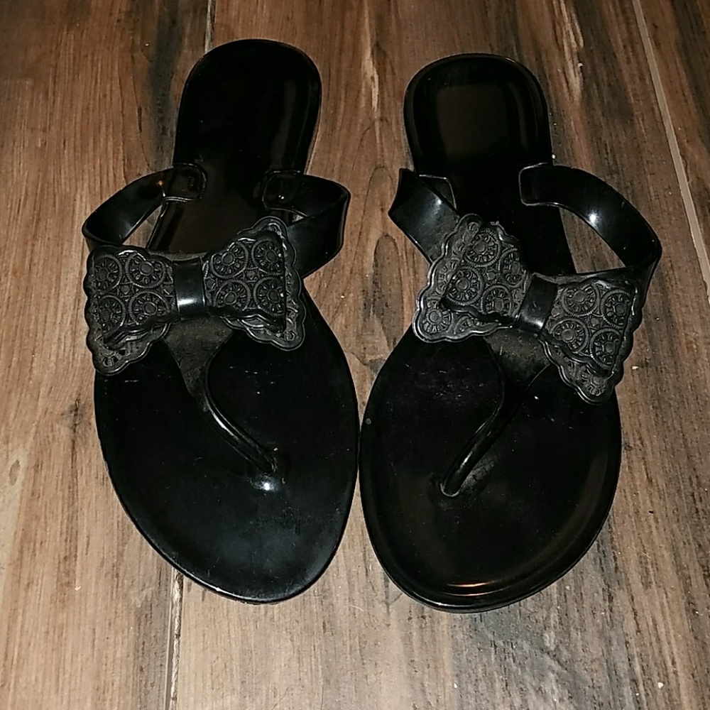 Jelly bow sandals